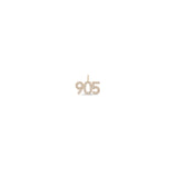 Zoë Chicco 14k Gold Pavé Diamond Number "905" Charm Pendant