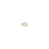 Zoë Chicco 14k Gold Pavé Diamond Number "905" Charm Pendant