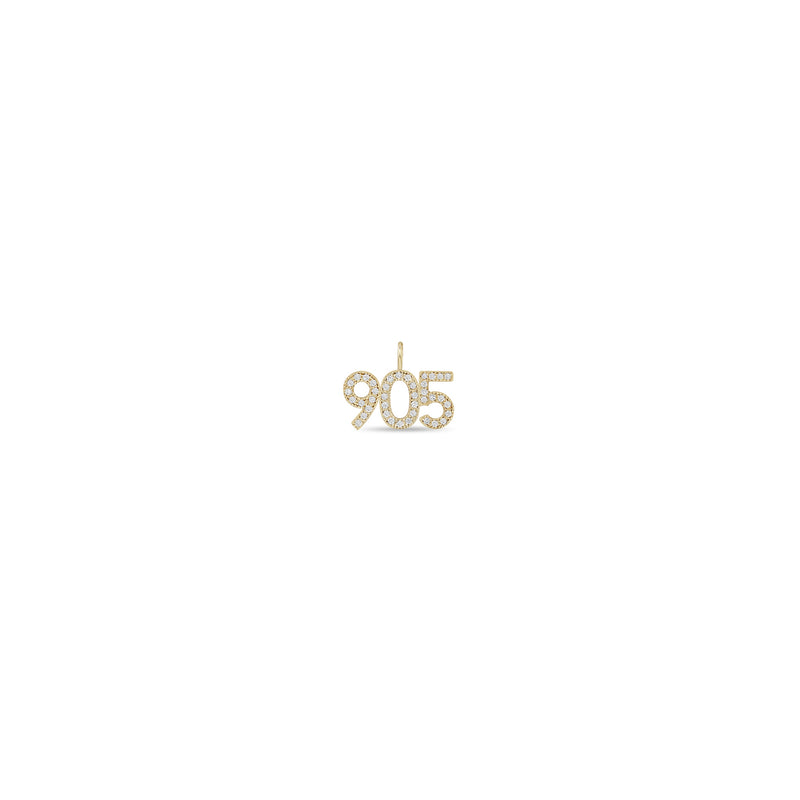 Zoë Chicco 14k Gold Pavé Diamond Number "905" Charm Pendant