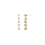 Zoë Chicco 14k Gold Prong Diamond Dash Tennis Drop Earrings