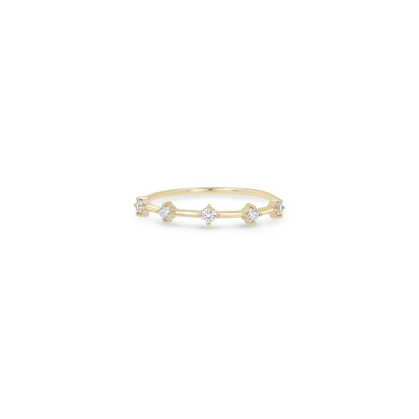 14k 5 Prong Diamond Dash Ring