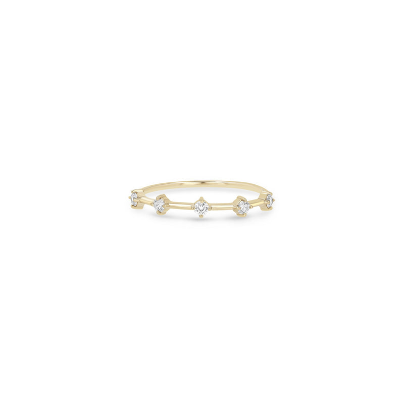 14k 5 Prong Diamond Dash Ring