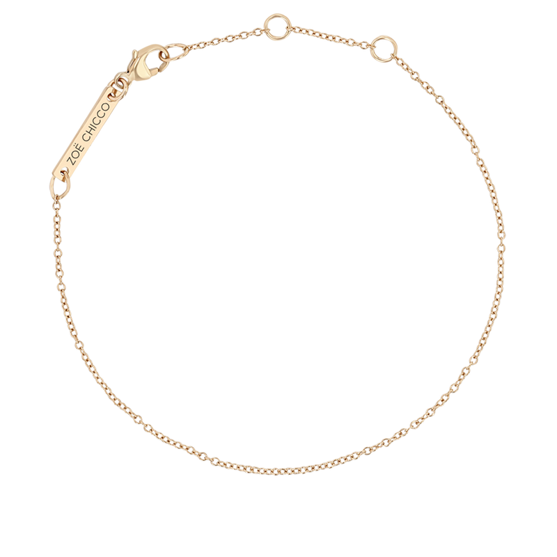 Zoë Chicco 14k Rose Gold Cable Chain Bracelet