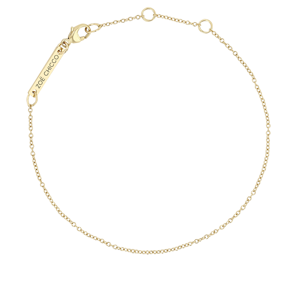 Zoë Chicco 14k Yellow Gold Cable Chain Bracelet