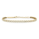 Zoë Chicco 14k Gold 2.5mm Diamond Bezel Tennis Bracelet