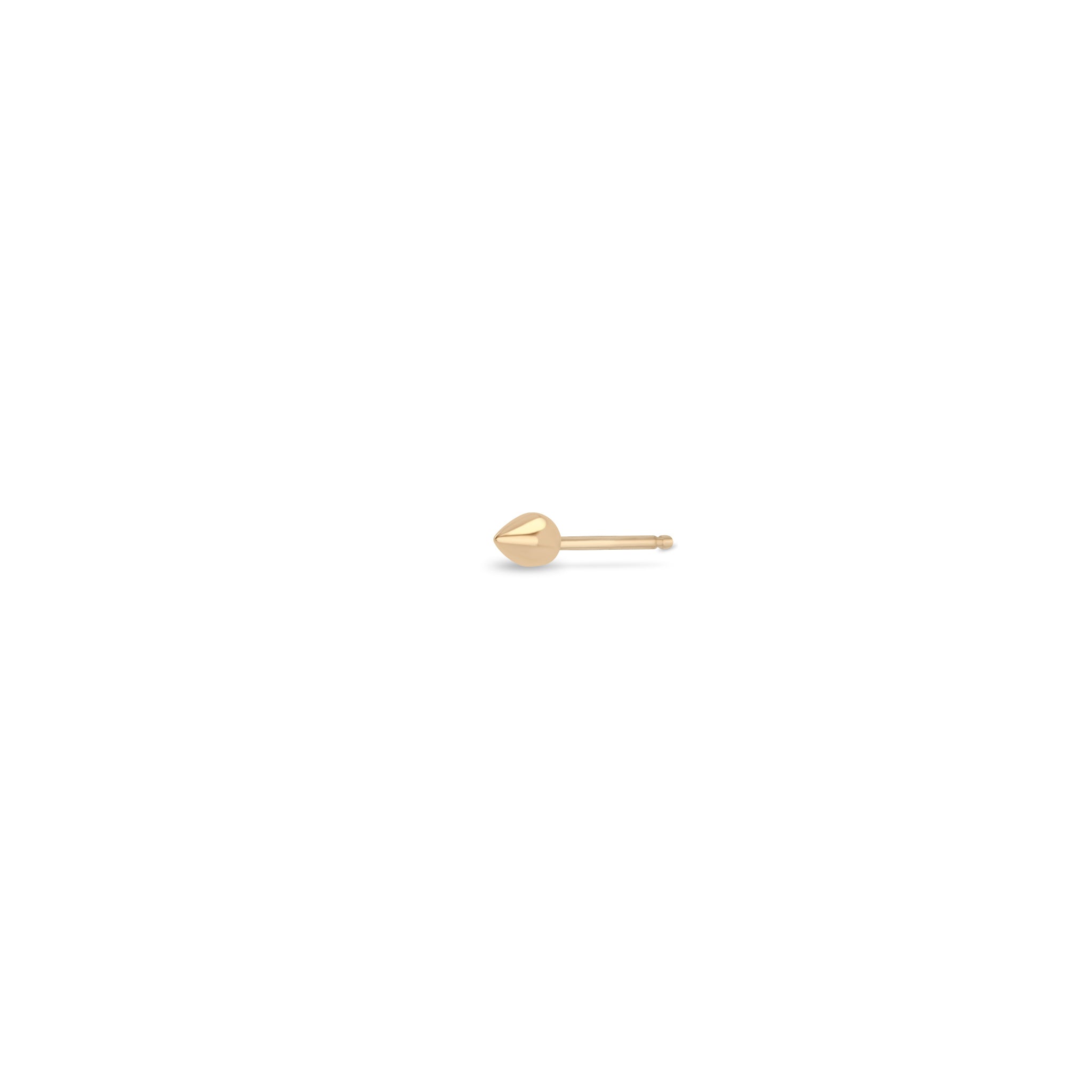 Zoe Chicco 14k Rose Gold Small Puffed Spike Stud on a white background