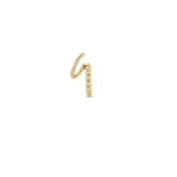 Zoe Chicco 14k gold single bead hoop illusion earring