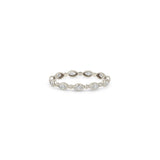 Zoe Chicco 14k white gold ring with diamonds and alternating beads on a white background 