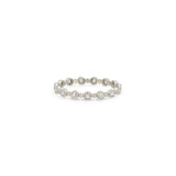 14k Alternating Diamond Bezel & Bead Eternity Ring
