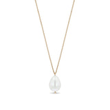 Zoë Chicco 14k Gold Baroque Pearl Long Pendant Necklace