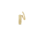 Zoe Chicco 14k gold double hoop illusion earring on white background