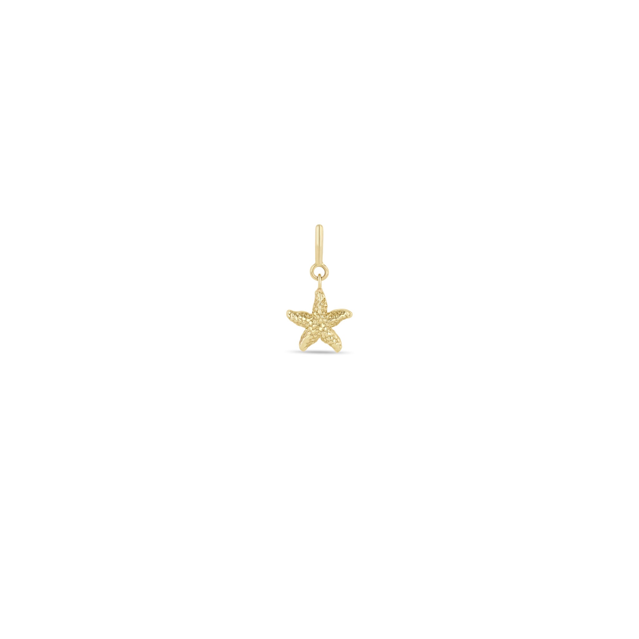 Zoë Chicco 14k Gold Starfish Spring Ring Charm Pendant
