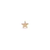 Single Zoë Chicco 14k Gold Starfish Stud Earring