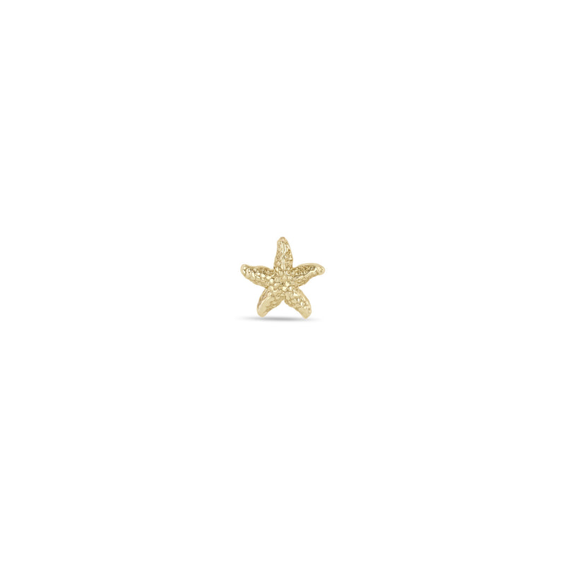 Single Zoë Chicco 14k Gold Starfish Stud Earring