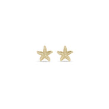 Zoë Chicco 14k Gold Starfish Stud Earrings