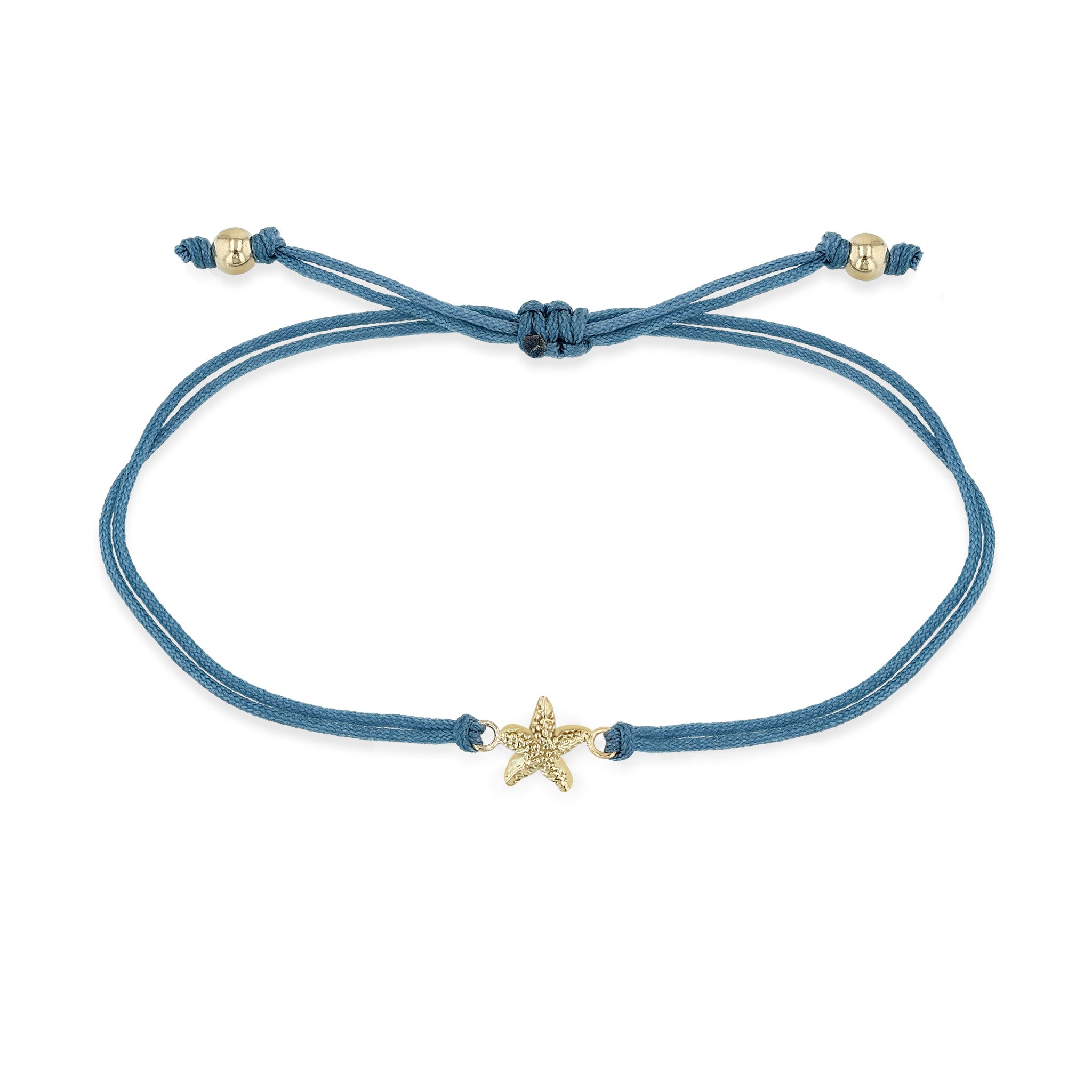 Zoë Chicco 14k Gold Starfish Thick Cord Bracelet