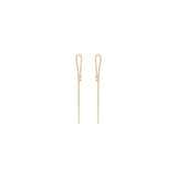 Zoë Chicco 14k Gold Baguette Diamond Loop Threader Earrings
