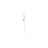 Single Zoë Chicco 14k Gold Pearl Loop Threader Earring