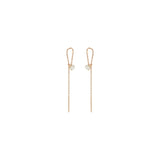 Zoë Chicco 14k Gold Pearl Loop Threader Earrings