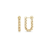 Zoë Chicco 14k Gold Large Box Chain Huggie Earrings