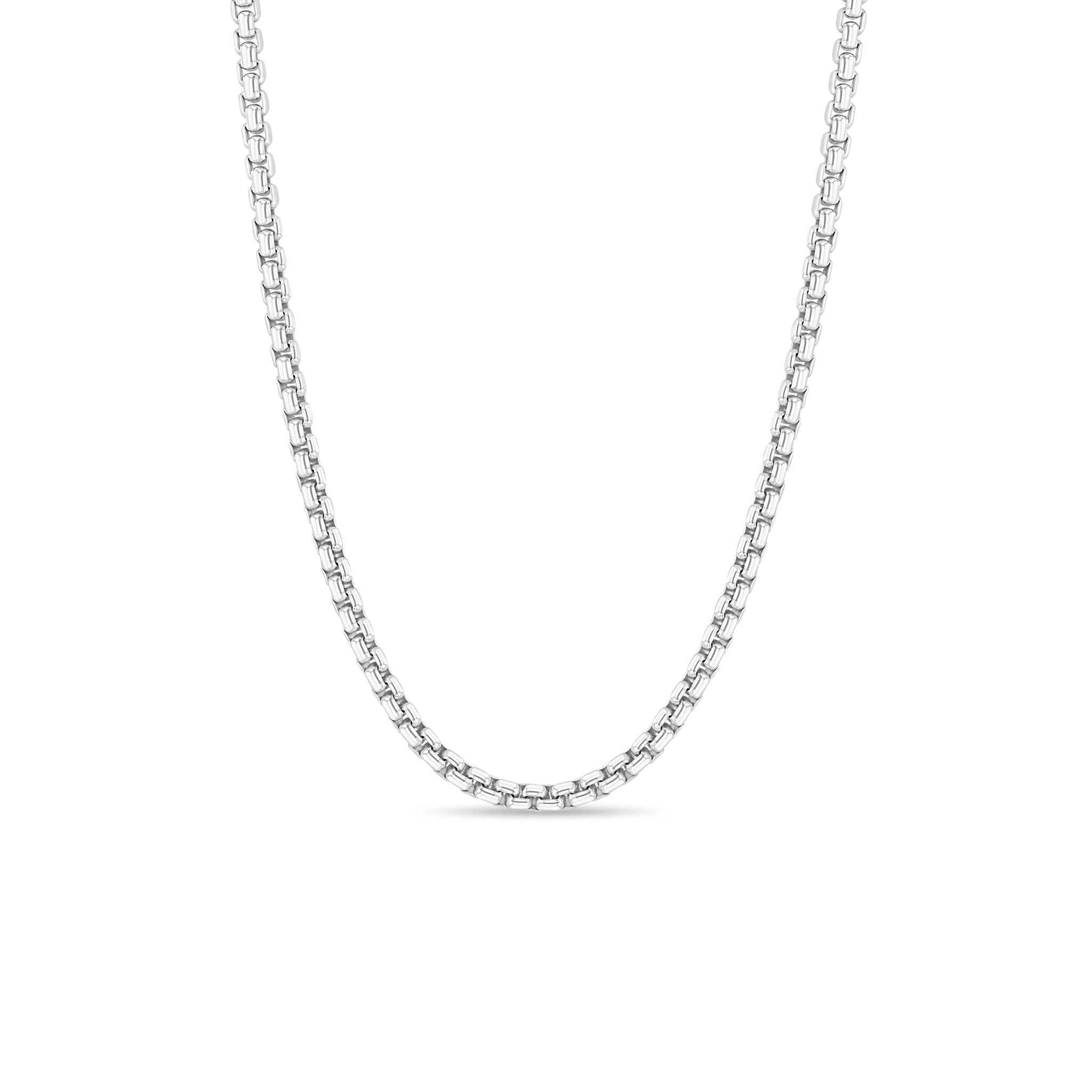 Zoë Chicco Sterling Silver Large Box Chain Necklace