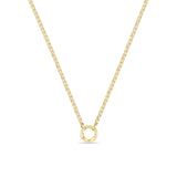 Zoë Chicco 14k Gold Medium Box Chain Round Enhancer Necklace