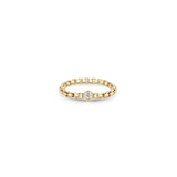 Zoë Chicco 14k Gold Floating Diamond Medium Box Chain Ring