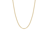 Zoe Chicco 14k gold extra small box chain necklace on a transparent background