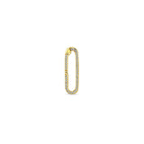Zoë Chicco 14k Gold Large Pavé Diamond Oval Push Lock Enhancer