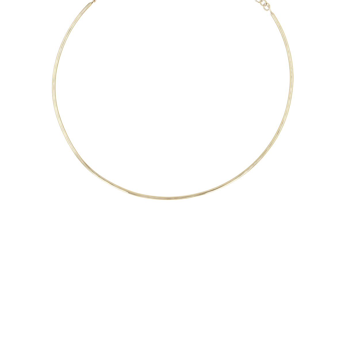 Zoe Chicco 14k gold wire choker necklace on a transparent background