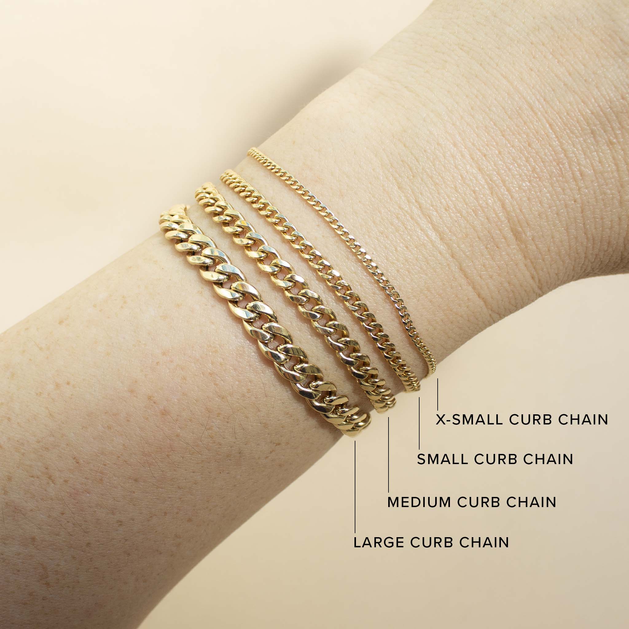 Zoë Chicco 14k Gold Medium Curb Chain Bracelet