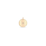 Zoë Chicco 14k Gold Star Set Diamond Small Aura Disc Charm Pendant
