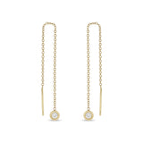 Zoë Chicco 14k Yellow Gold Floating Diamond Threader Earrings