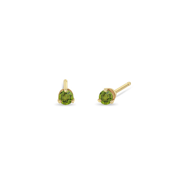 Zoë Chicco 14k Yellow Gold Peridot Stud Earrings | August Birthstone