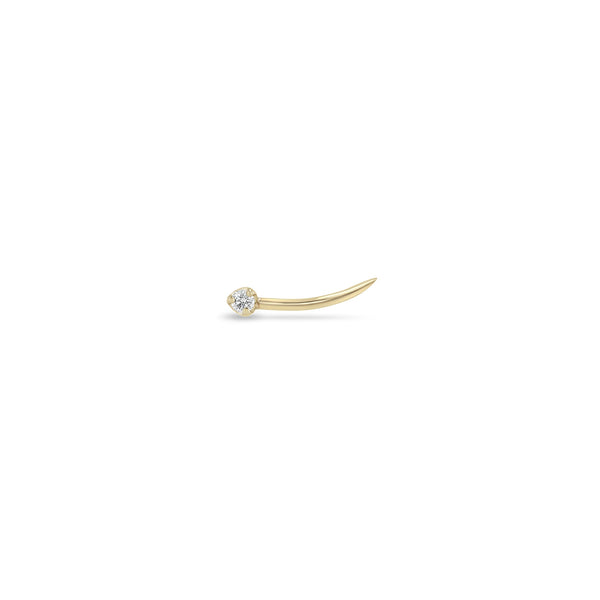 14k Prong Diamond Whisp Studs