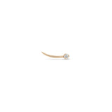 14k Prong Diamond Whisp Studs