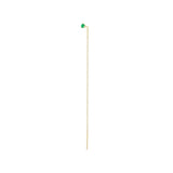 Single Zoe Chicco 14k gold chain earring with an emerald on a white background