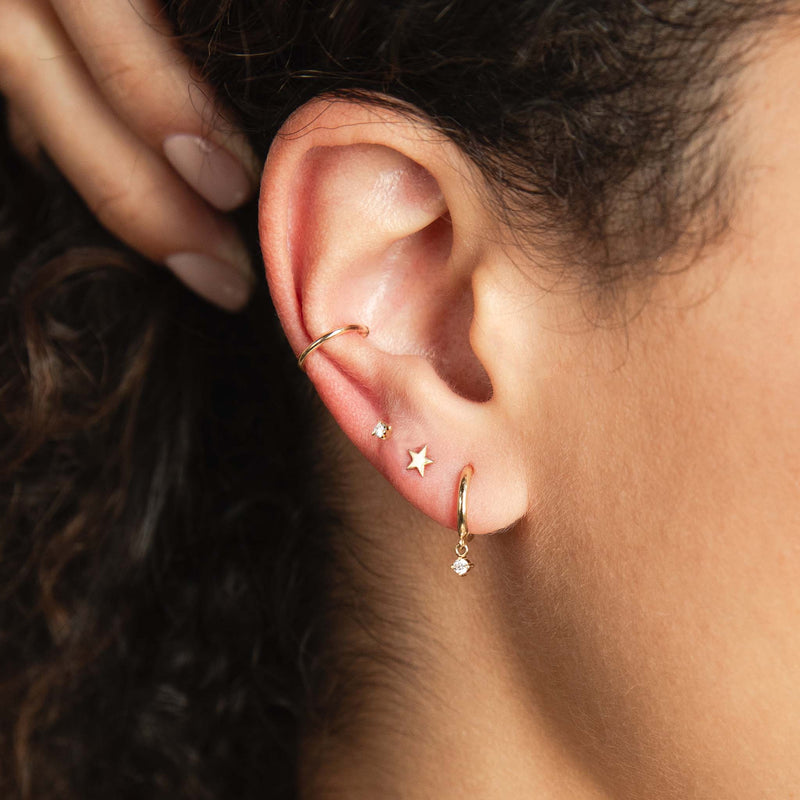 Zoë Chicco 14k Gold Itty Bitty Star Stud Earring – ZOË CHICCO