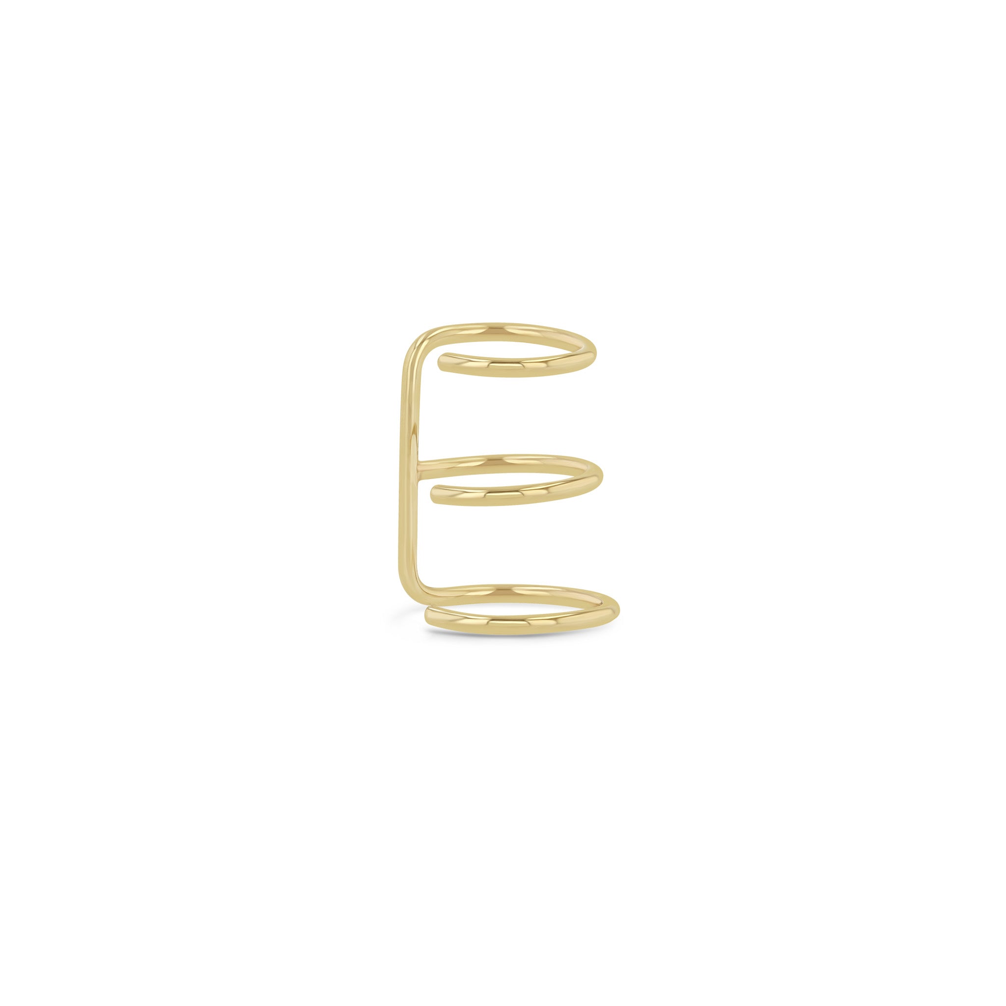 Zoe Chicco 14k gold wire ear cuff on white background