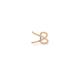 Zoë Chicco 14k Rose Gold X Crossover Ear Cuff