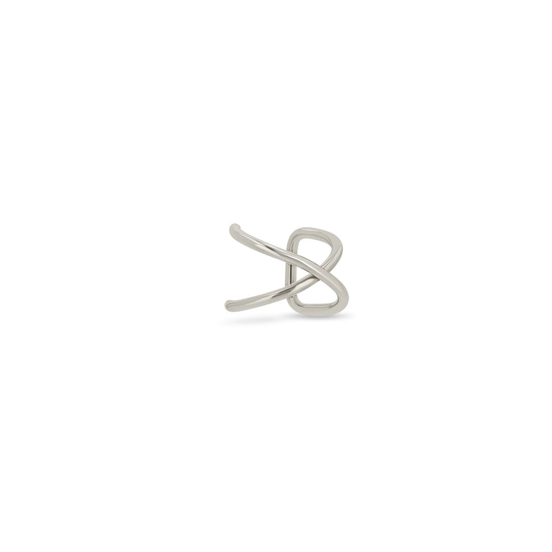 Zoë Chicco 14k White  Gold X Crossover Ear Cuff