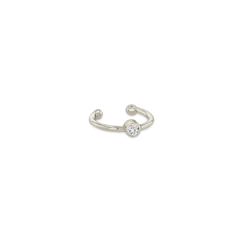 Zoë Chicco 14k White Gold Diamond Bezel Ear Cuff