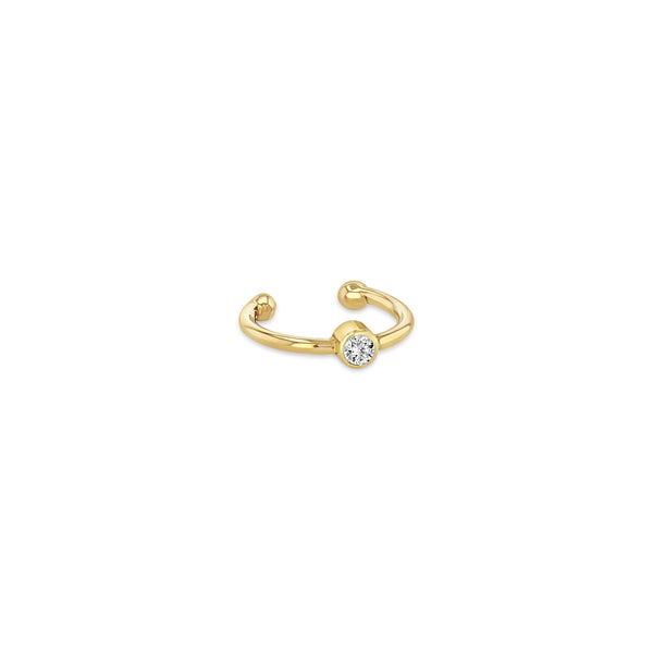 Zoë Chicco 14k Gold Diamond Bezel Ear Cuff – ZOË CHICCO