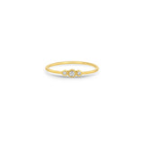 Zoë Chicco 14k Gold 3 Small Graduated Diamond Bezel Ring