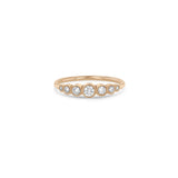 Zoë Chicco 14k Rose Gold 7 Graduated Diamond Bezel Ring