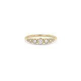 Zoë Chicco 14k Yellow Gold 7 Graduated Diamond Bezel Ring