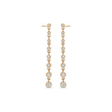 Zoë Chicco 14k Rose Gold Diamond Bezel Eternity Drop Earrings