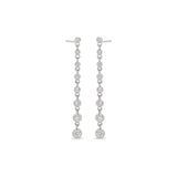 Zoë Chicco 14k White Gold Diamond Bezel Eternity Drop Earrings