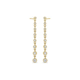 Zoë Chicco 14k Yellow Gold Diamond Bezel Eternity Drop Earrings