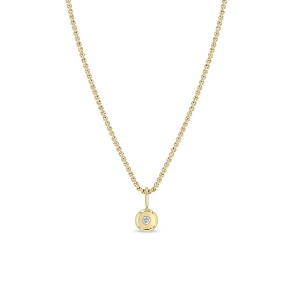 Zoë Chicco 14k Gold Diamond Nugget Box Chain Necklace
